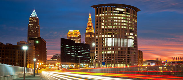 Cleveland Skyline at night